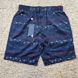 William Murray Mens 30 Golf Shorts Suds & Stripes Blue Performance Shorts New‎